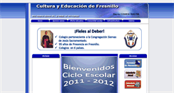 Desktop Screenshot of cefresnillo.edu.mx